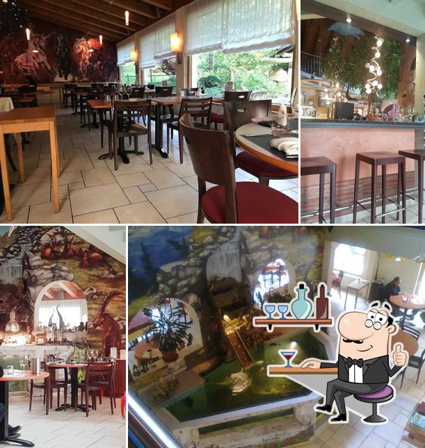 Gli interni di Restaurant du Moulin