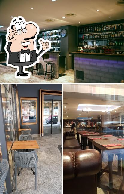 Questa è la immagine che raffigura la interni e bancone da bar di Bar Trois pièces & demi