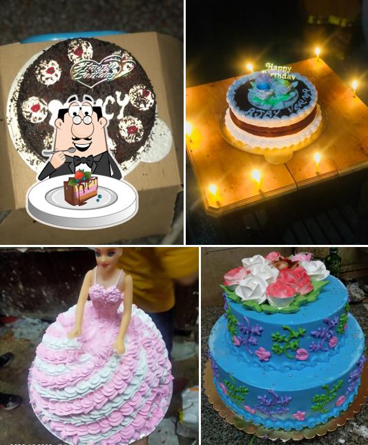 Chocolate cake at Amar Jyoti Bakery