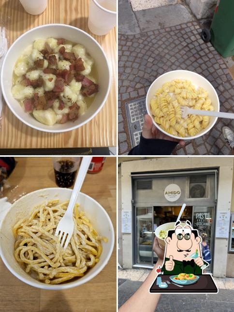 Maccheroni al formaggio al Amido - pasta e salsa Downtown
