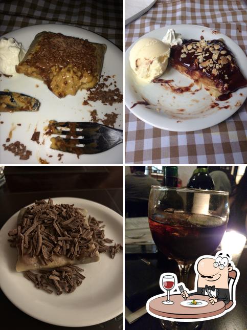 Mousse de chocolate em Crepe Royale