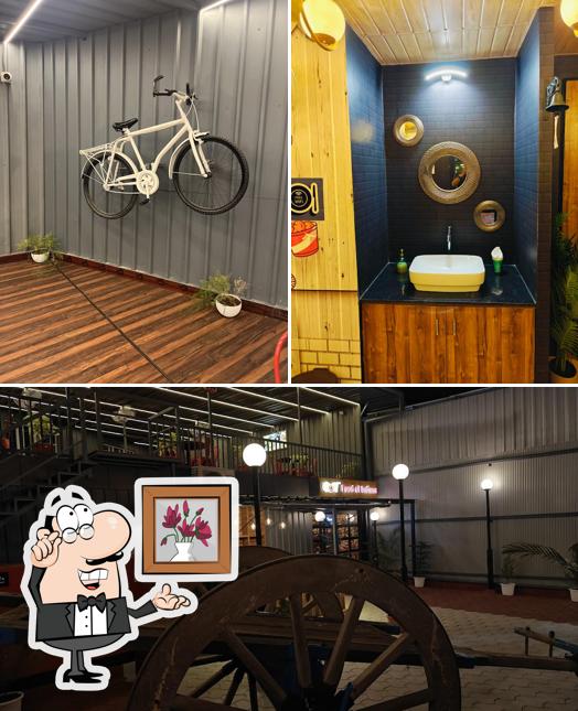 Take a seat at one of the tables at Food Of Indians