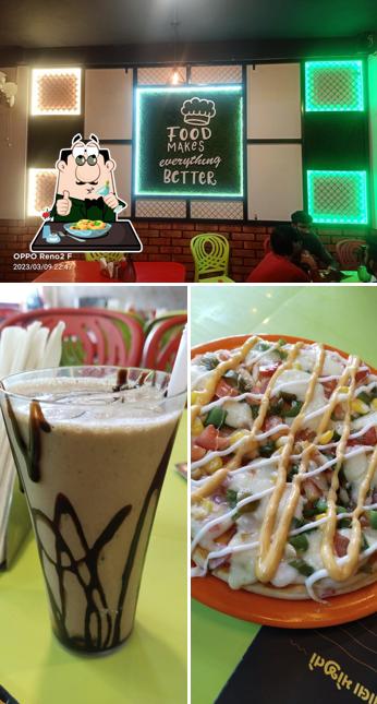 This is the picture displaying food and interior at Dhakka Mukki Eatery - Nakhatrana
