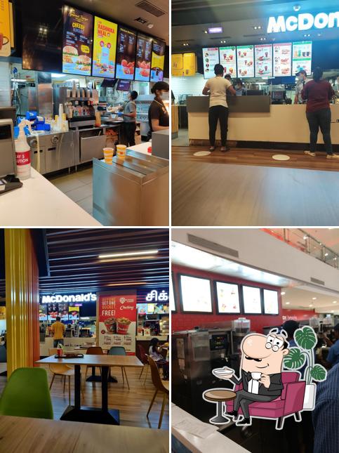 The interior of McDonald's