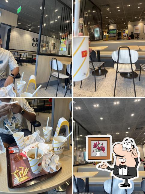 The interior of McDonald's