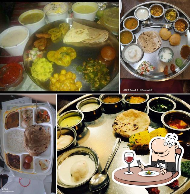 Food at Purohit's Thali