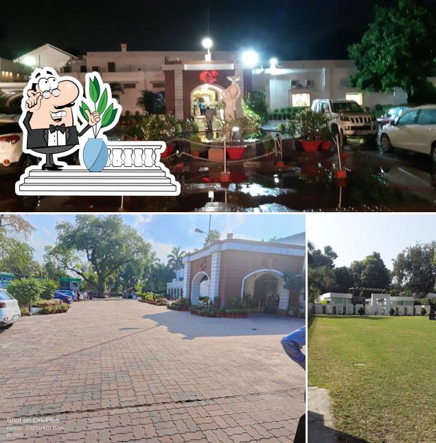 The outside area is an important feature of Cawnpore Club