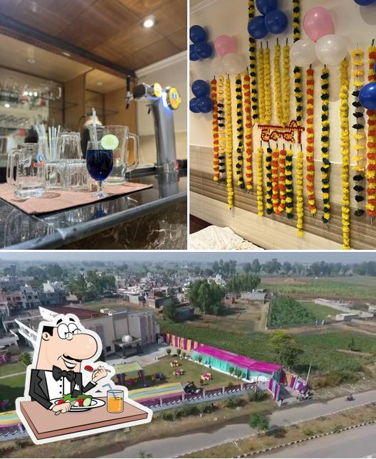 The image of food and exterior at Hotel Vasu International