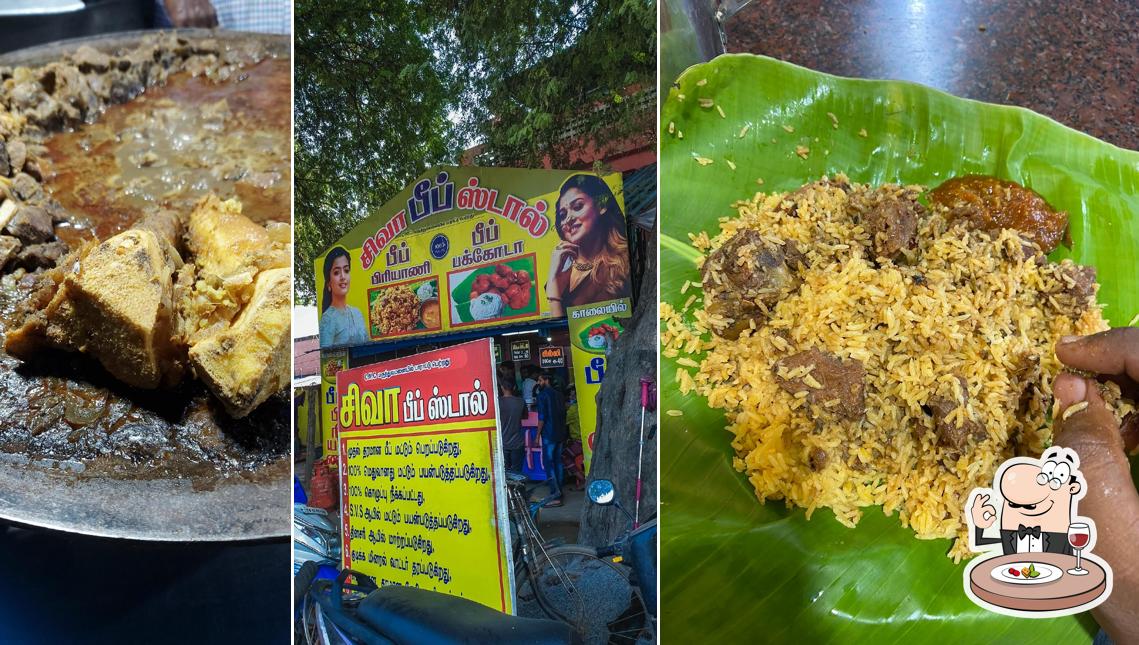 Meals at Siva beef stall