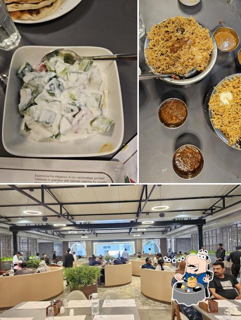 The image of food and interior at Vairamaligai Signature