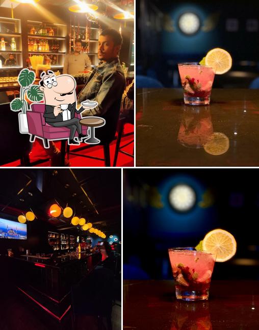 Take a seat at one of the tables at Kairo Bar and Lounge