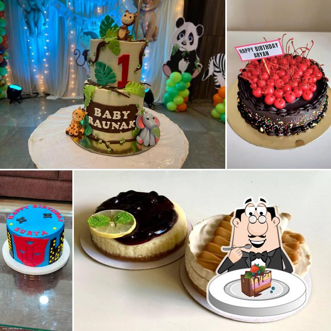 Chocolate cake at Out of this World food