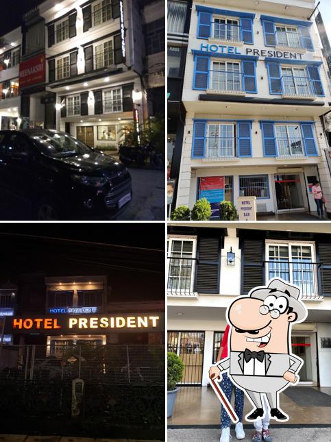 Check out how Hotel President looks outside