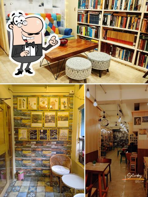 The interior of The Bibliophilia Café