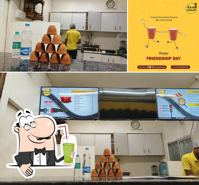 Chai Signal offers a variety of drinks