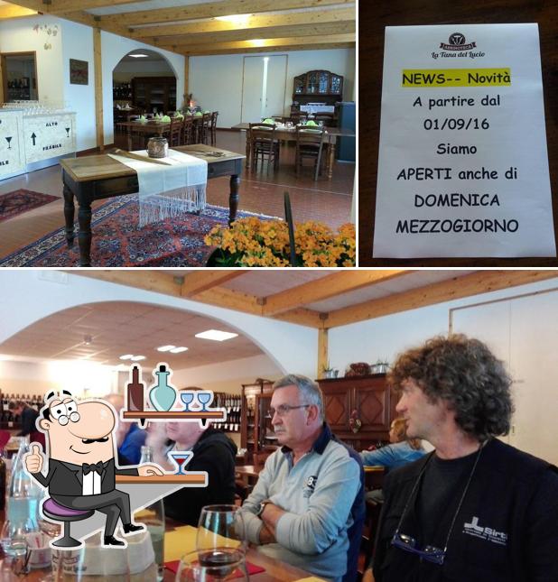 Gli interni di Ristorante La Tana del Lucio