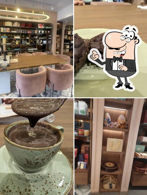 The interior of Zoroy Luxury Chocolate - Boutique Cafe HSR Cake Desserts