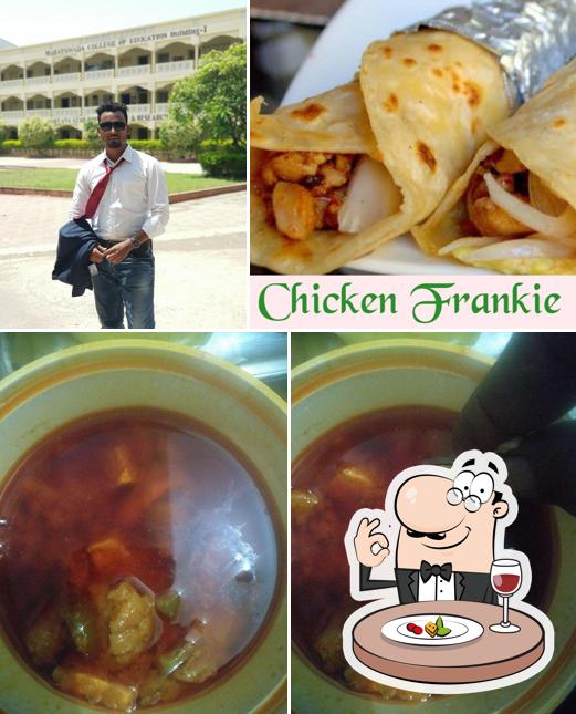 Food at New Aadarsh Hotel