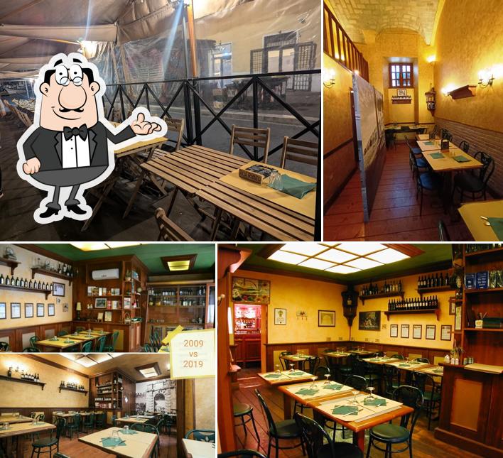 Gli interni di Osteria La Sol Fa