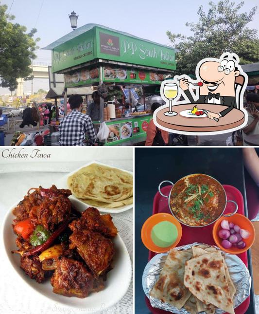 Check out the image depicting food and exterior at PP South Indian