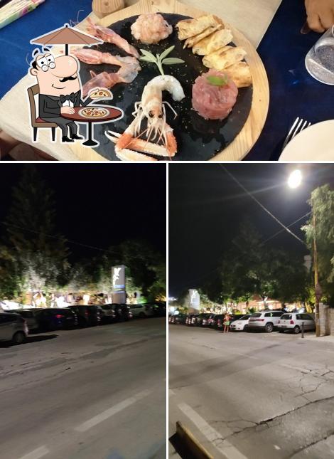 Dai un’occhiata alla foto che raffigura la esterno e cibo di Bistrò del Grillo