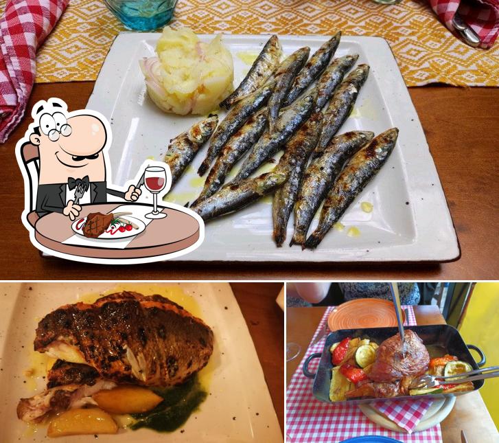 Prenditi i piatti di carne a Restaurant Tragos