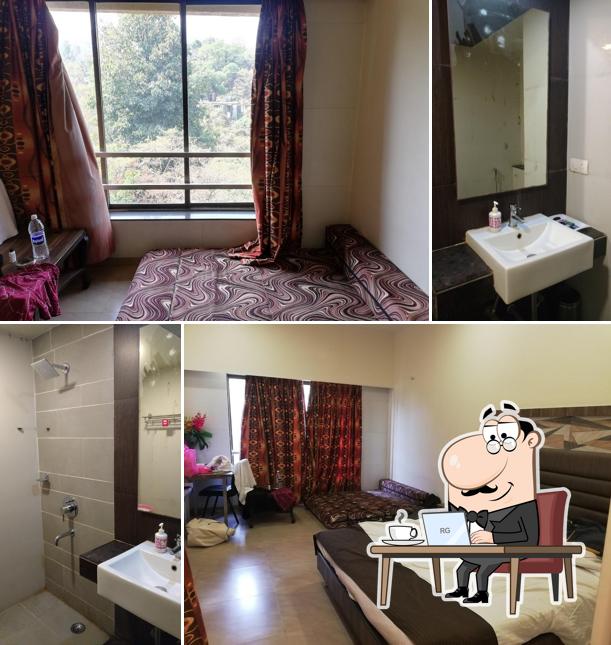 Take a seat at one of the tables at Hotel Lalit Inn