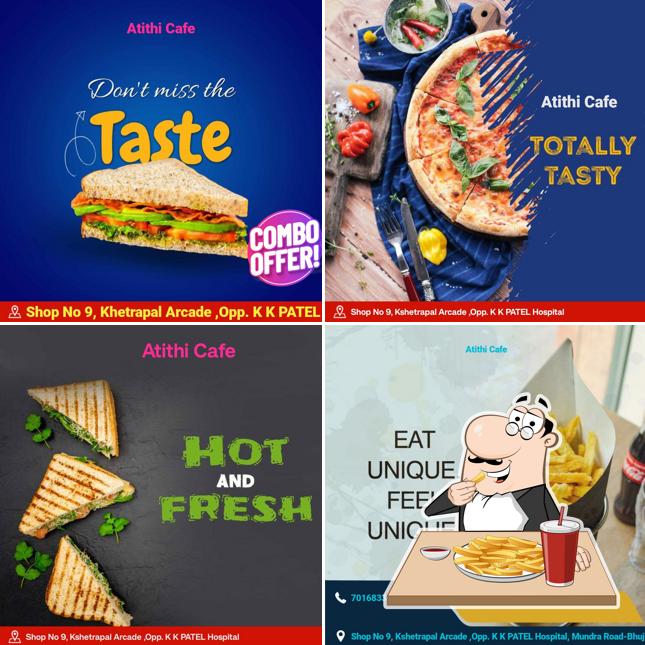 French fries at Atithi cafe