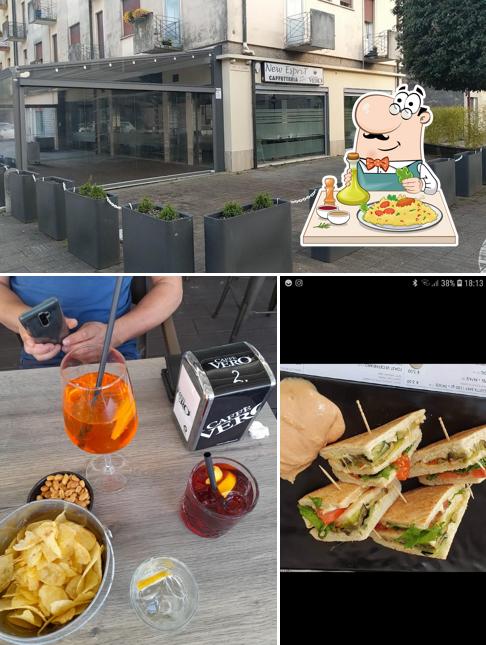 Tra le varie cose da BAR NEW ESPRIT DI VALERIA LI si possono trovare la cibo e esterno