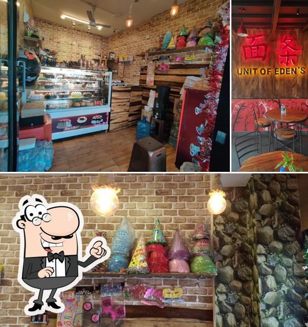 The interior of Beans n Burger
