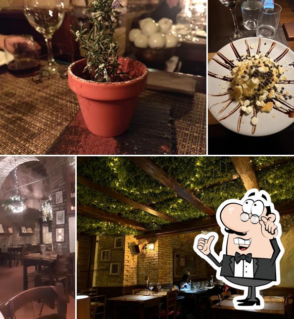 Gli interni di Osteria della Stazione