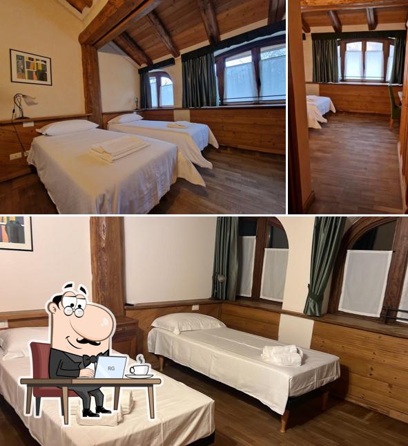 Gli interni di Locanda al Cacciatore