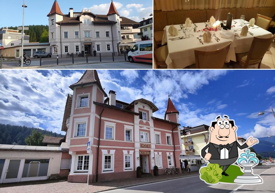 La esterno e interni del ristorante
