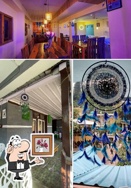 Take a seat at one of the tables at Cafe Jack & Jill by Shree & Gaurav