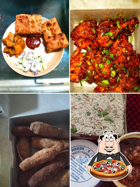 Try out pizza at Mehek-E-Dawat