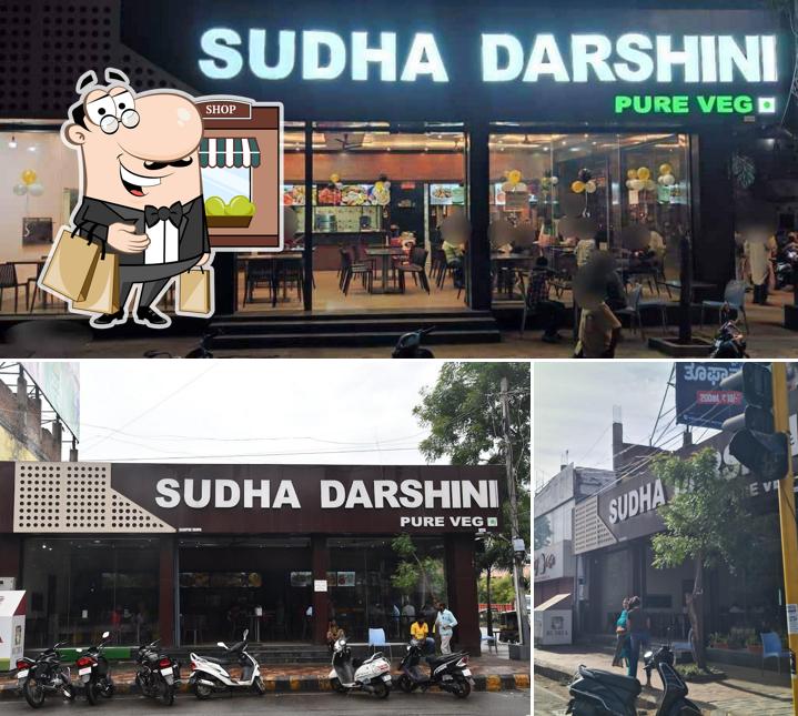 Among various things one can find exterior and interior at Sudha Darshini