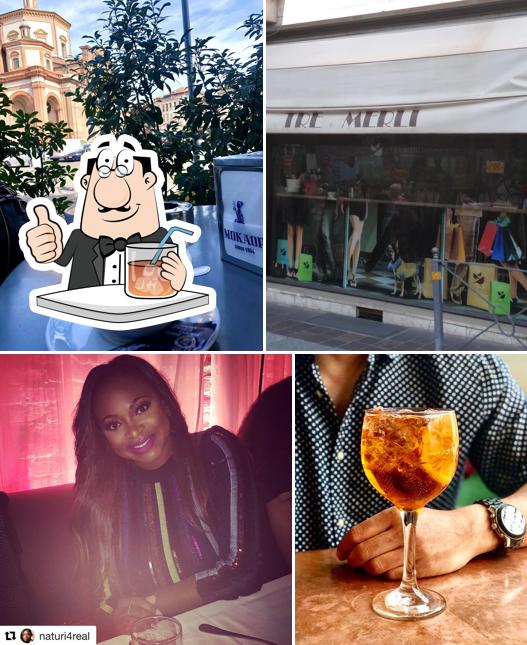 Tra le diverse cose da I Tre Merli si possono trovare la bevanda e cibo