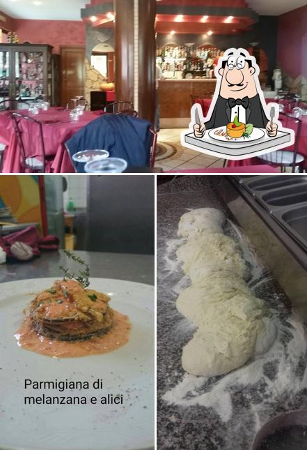Tra le varie cose da Ristorante Pizzeria Gioia Mia si possono trovare la cibo e interni