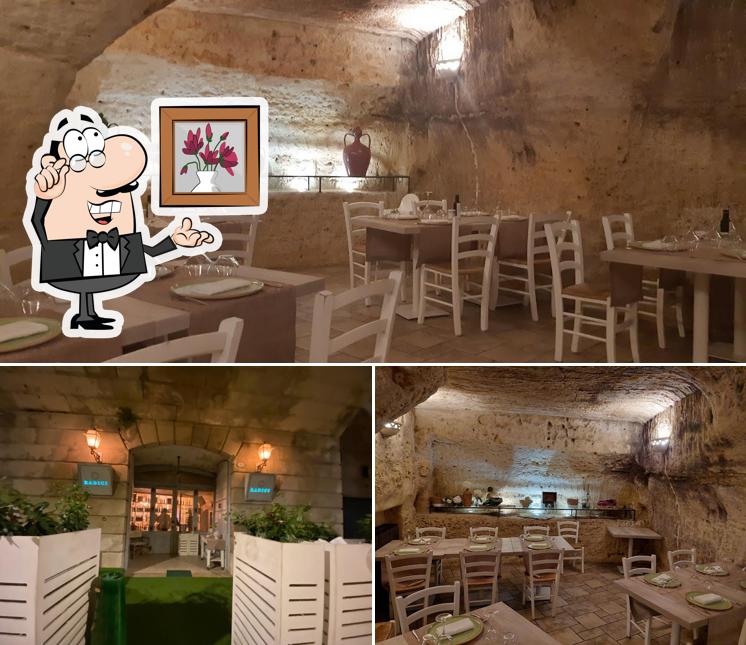 Gli interni di osteria radici