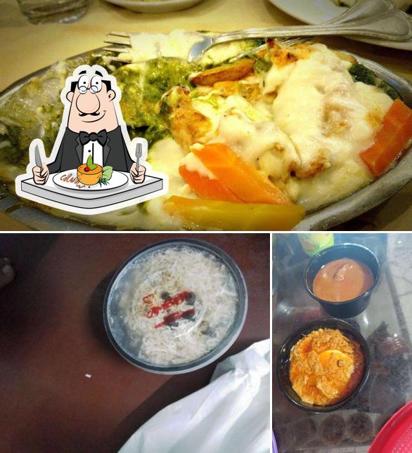 Food at Amber Restaurant