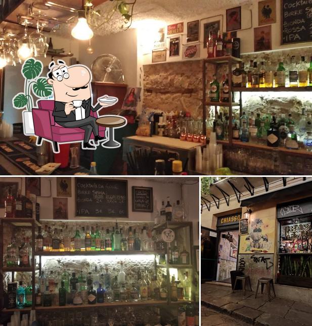 Gli interni di Chiasso Bar