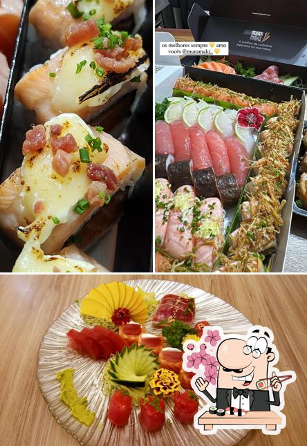 No Muramaki Culinária Japonesa, você pode tentar sushi