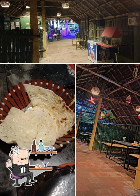 KUDIL DHABHA is distinguished by interior and food