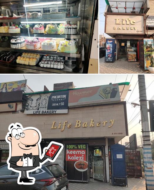 This is the picture displaying exterior and interior at Life Bakery