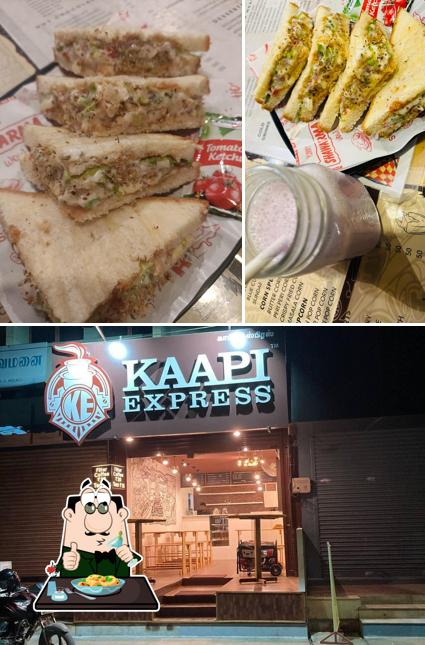 The image of food and exterior at queen kaapi