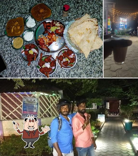 The photo of Rainbow Family Garden Restaurant’s food and exterior