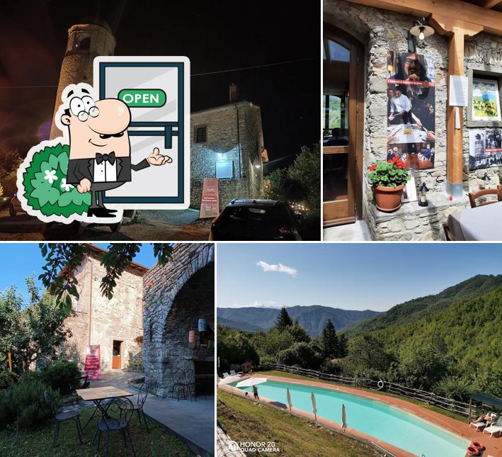 Puoi goderti l'aria fresca da seduto all'esterno di Agriturismo Montagna Verde