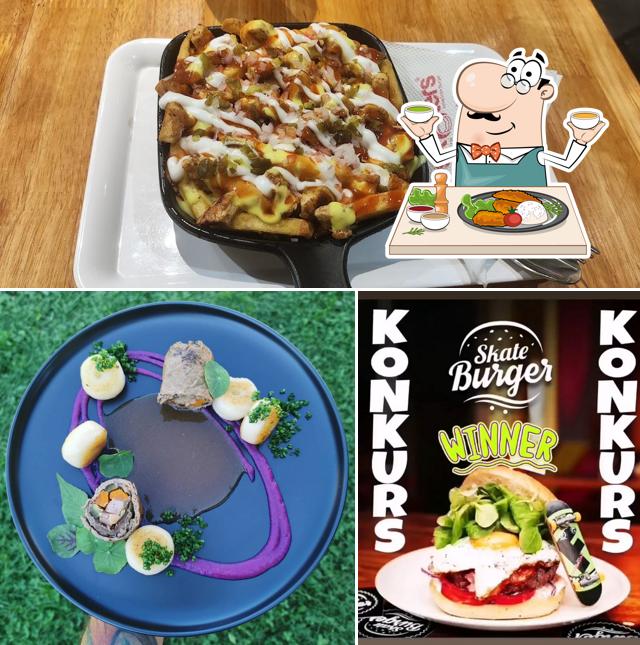 Food at sk8ters Burger