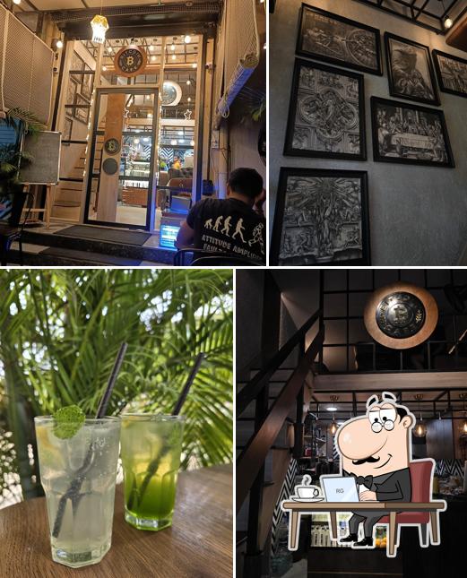 The interior of Bitcoin Cafe