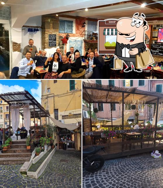 La esterno e interni del ristorante